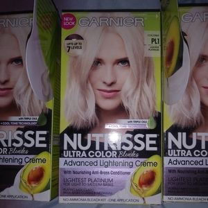 3 pks Garnier nutrisse Ultra color blonde platinum